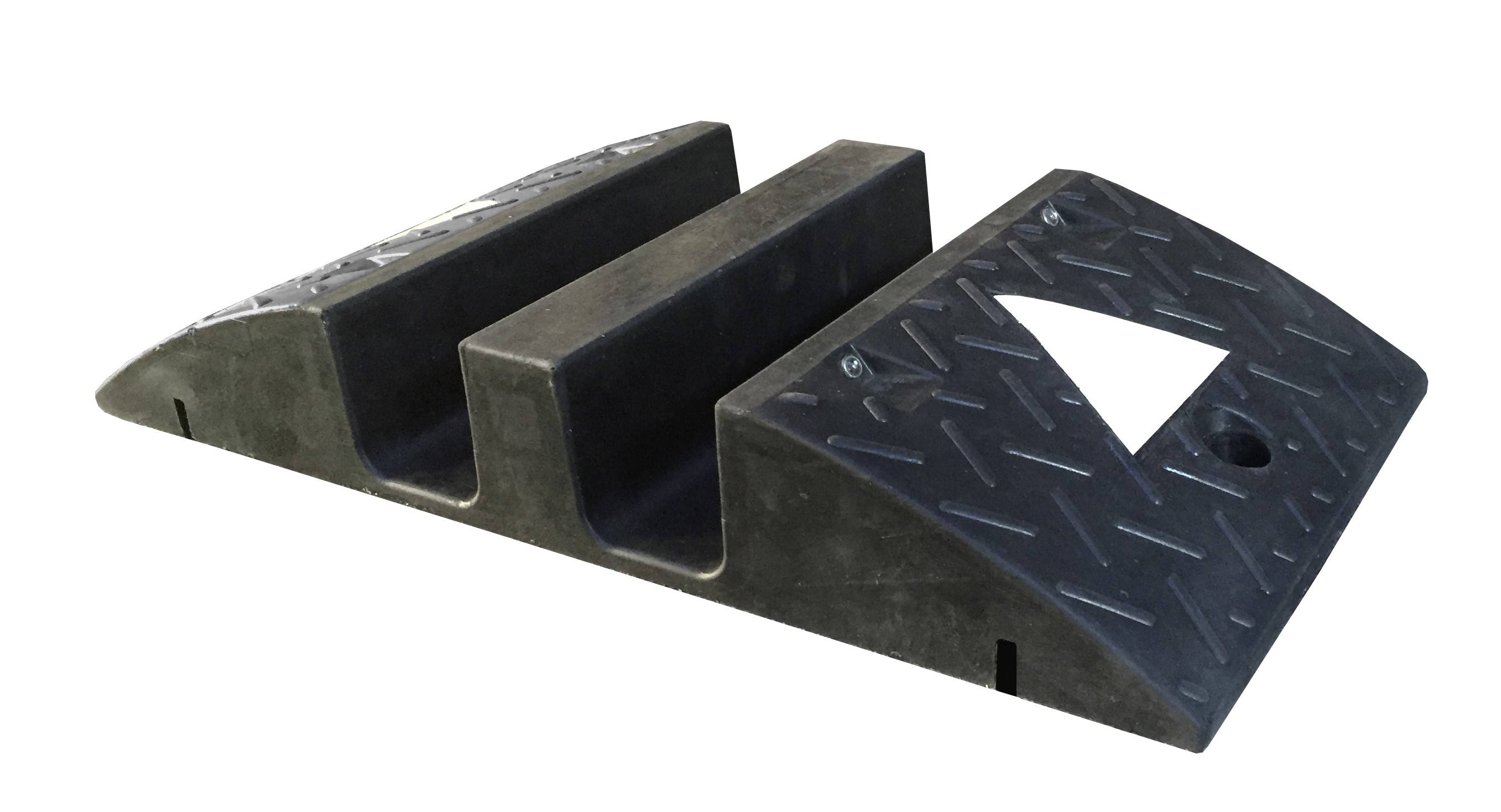RS PRO 1 m Black, White Cable Cover in Rubber