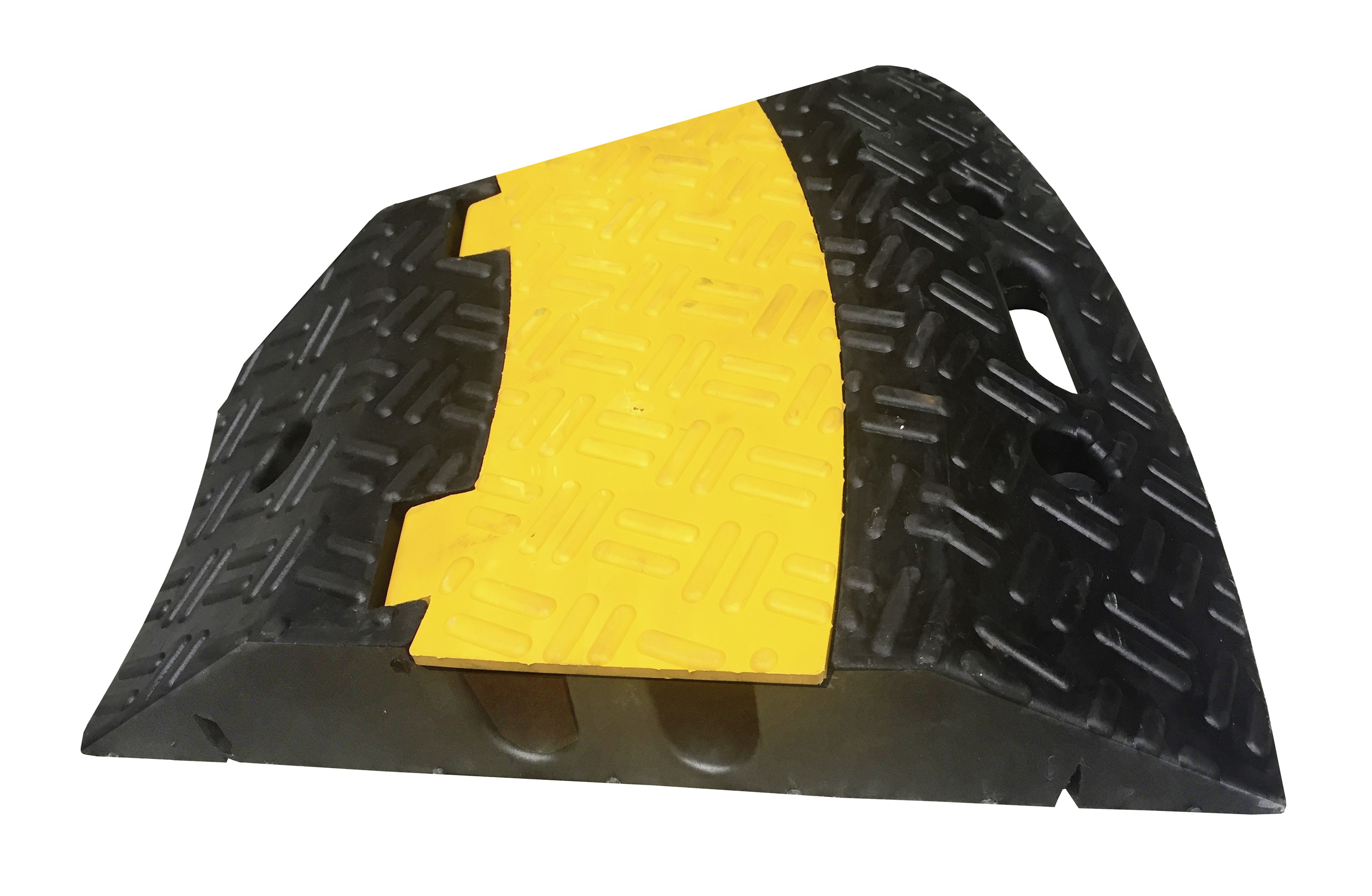 RS PRO 500 mm Yellow, Black Cable Cover in Rubber, 35 mm ID