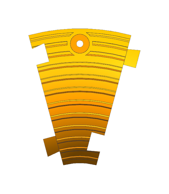 RS PRO 160 mm Yellow Cable Cover in Rubber