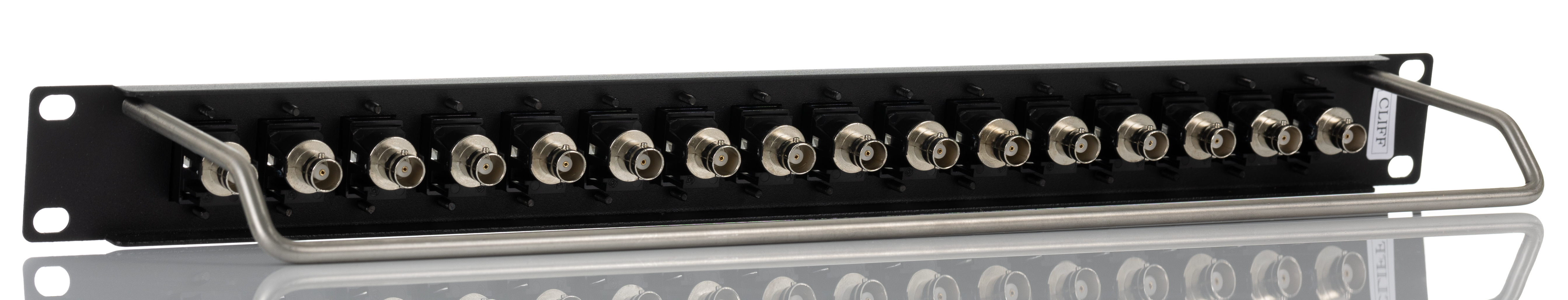 RS PRO BNC Loaded Rack 16 Port Patch Panel, 1 U Rack Height