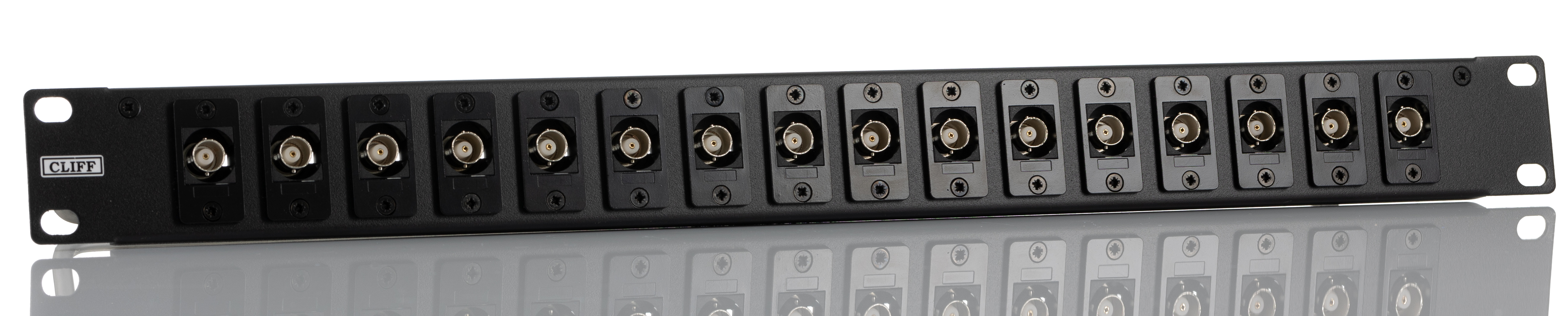 252-2981 RS PRO BNC Loaded Rack 16 Port Patch Panel, 1 U Rack Height