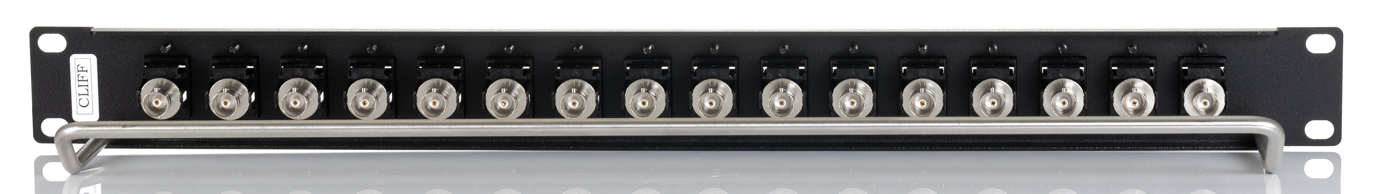 RS PRO BNC Loaded Rack 16 Port Patch Panel, 1 U Rack Height