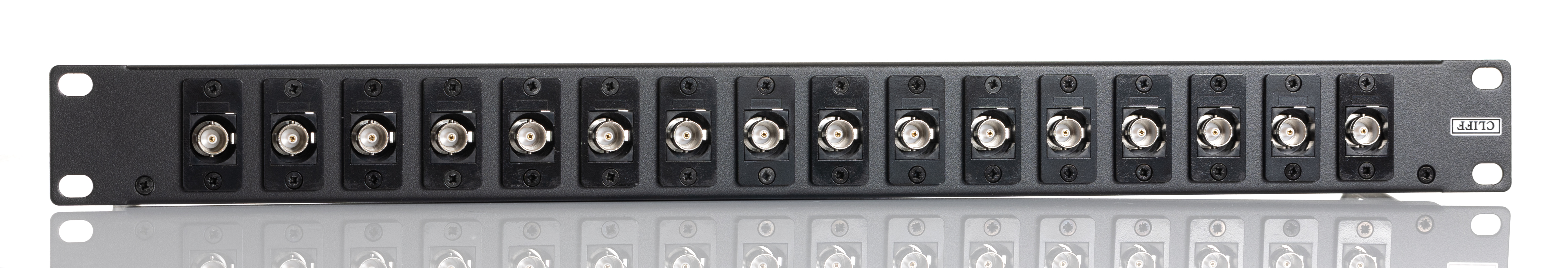 252-2982 RS PRO BNC Loaded Rack 16 Port Patch Panel, 1 U Rack Height