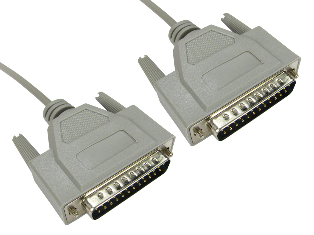 RS PRO Male D-Sub 25-Pin to Male D25 Serial Cable, 6 m Polyvinyl Chloride, RS PRO Series