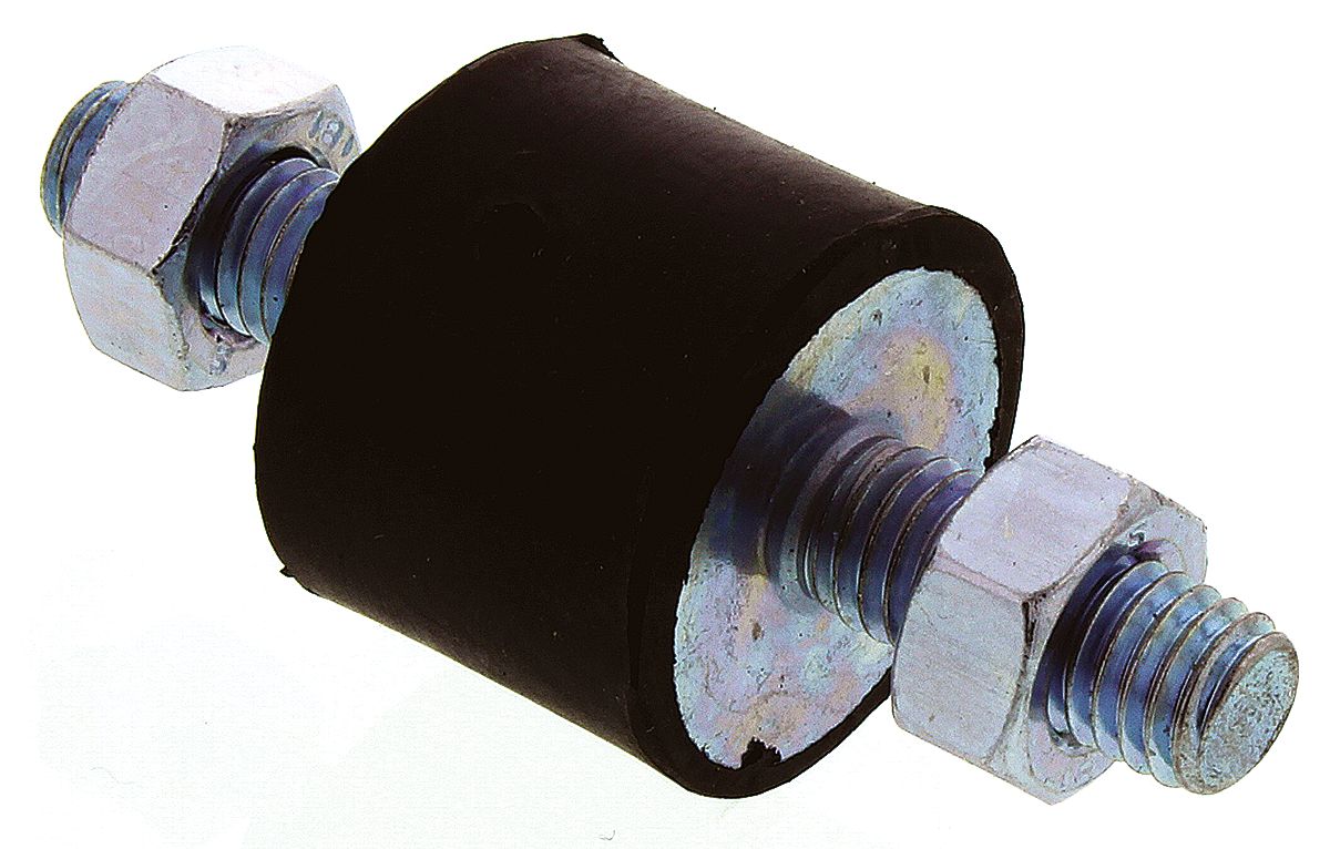 FIBET Fibet M8 x 20 mm Anti-Vibration Mount, Male to Male Bobbin with 52 daN Compression Load