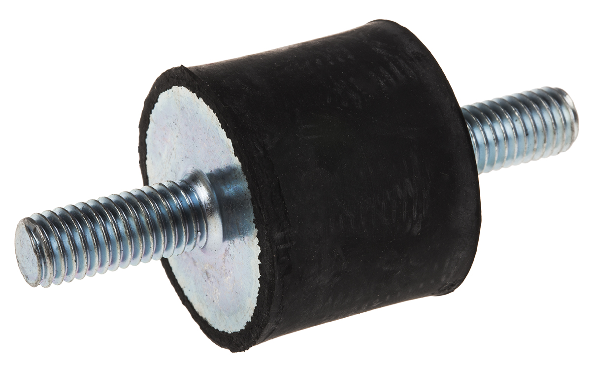 FIBET Fibet M8 x 20 mm Anti-Vibration Mount, Male to Male Bobbin with 72.4 daN Compression Load