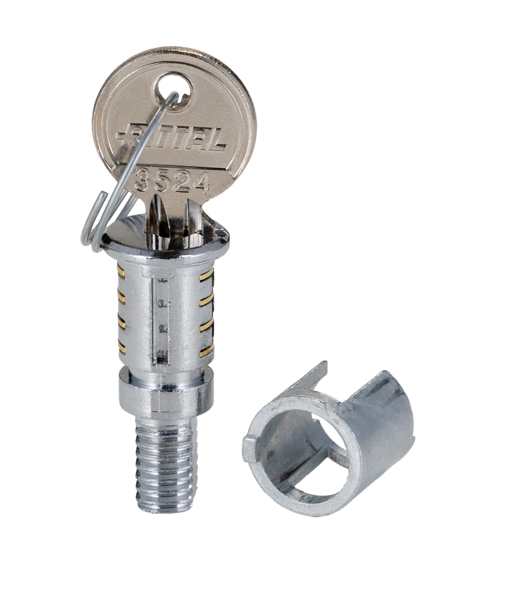 Rittal Silver Die Cast Zinc Lock Insert