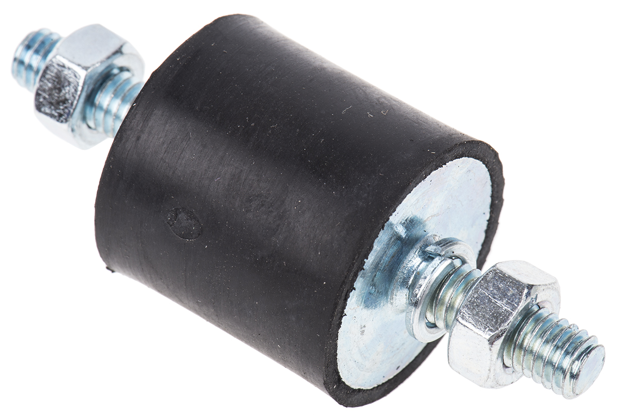 FIBET Fibet M6 x 18 mm Anti-Vibration Mount, Male to Male Bobbin with 55 daN Compression Load
