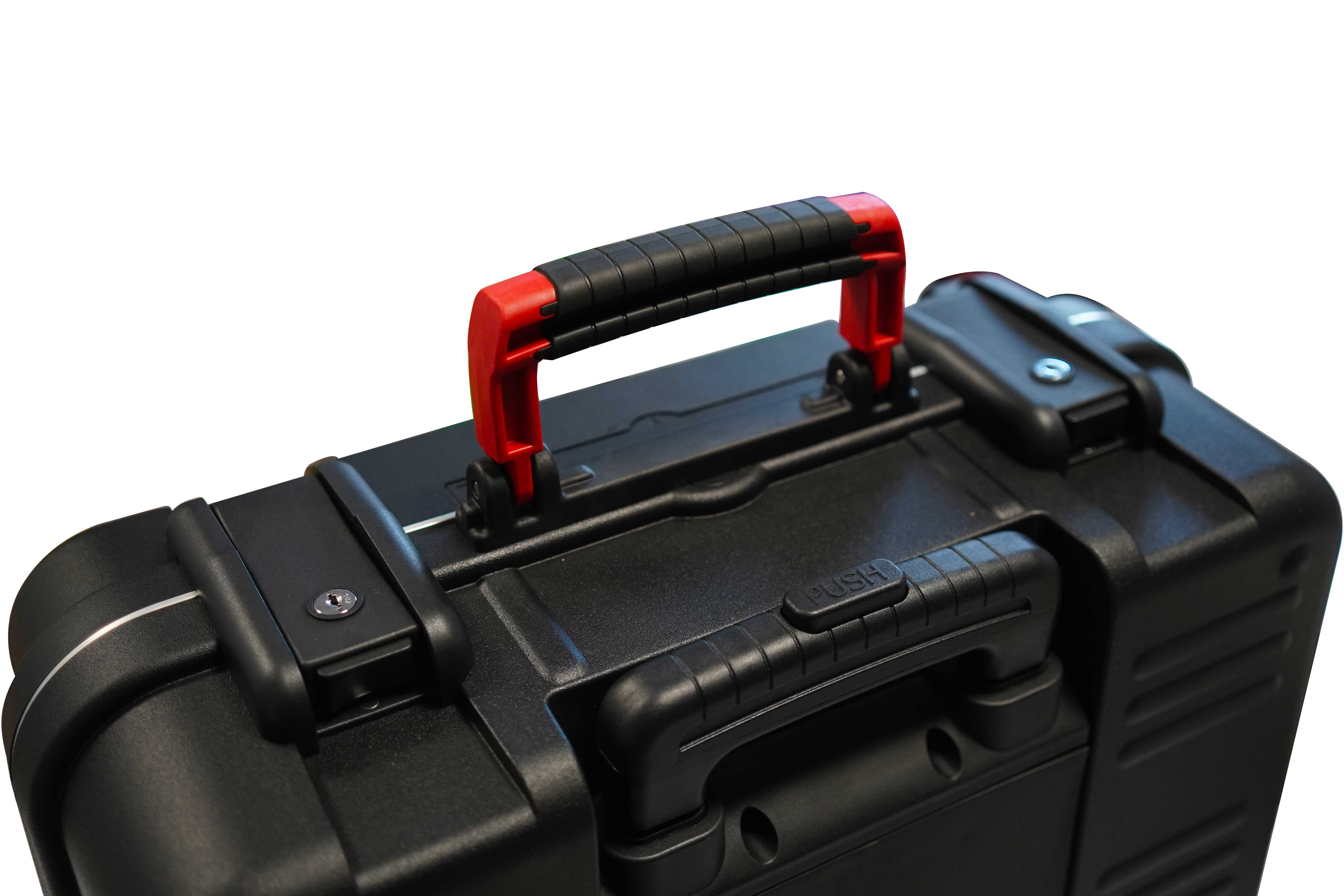 253-7439 RS PRO 2 Drawer Polypropylene Tool Case Wheeled 190 mm 430 mm 320mm
