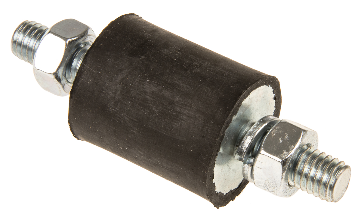 FIBET Fibet M8 x 20 mm Anti-Vibration Mount, Male to Male Bobbin with 18 daN Compression Load