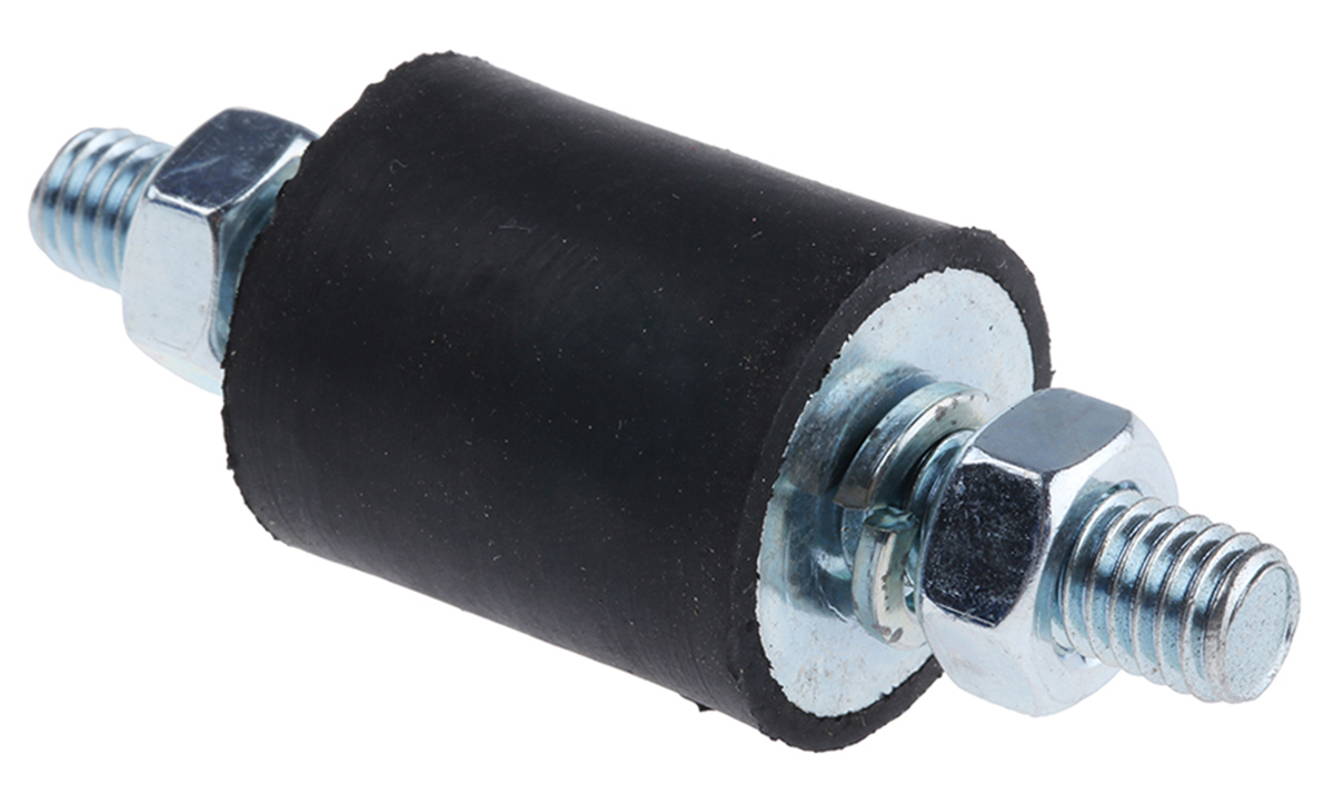FIBET Fibet M8 x 20 mm Anti-Vibration Mount, Male to Male Bobbin with 25.8 daN Compression Load