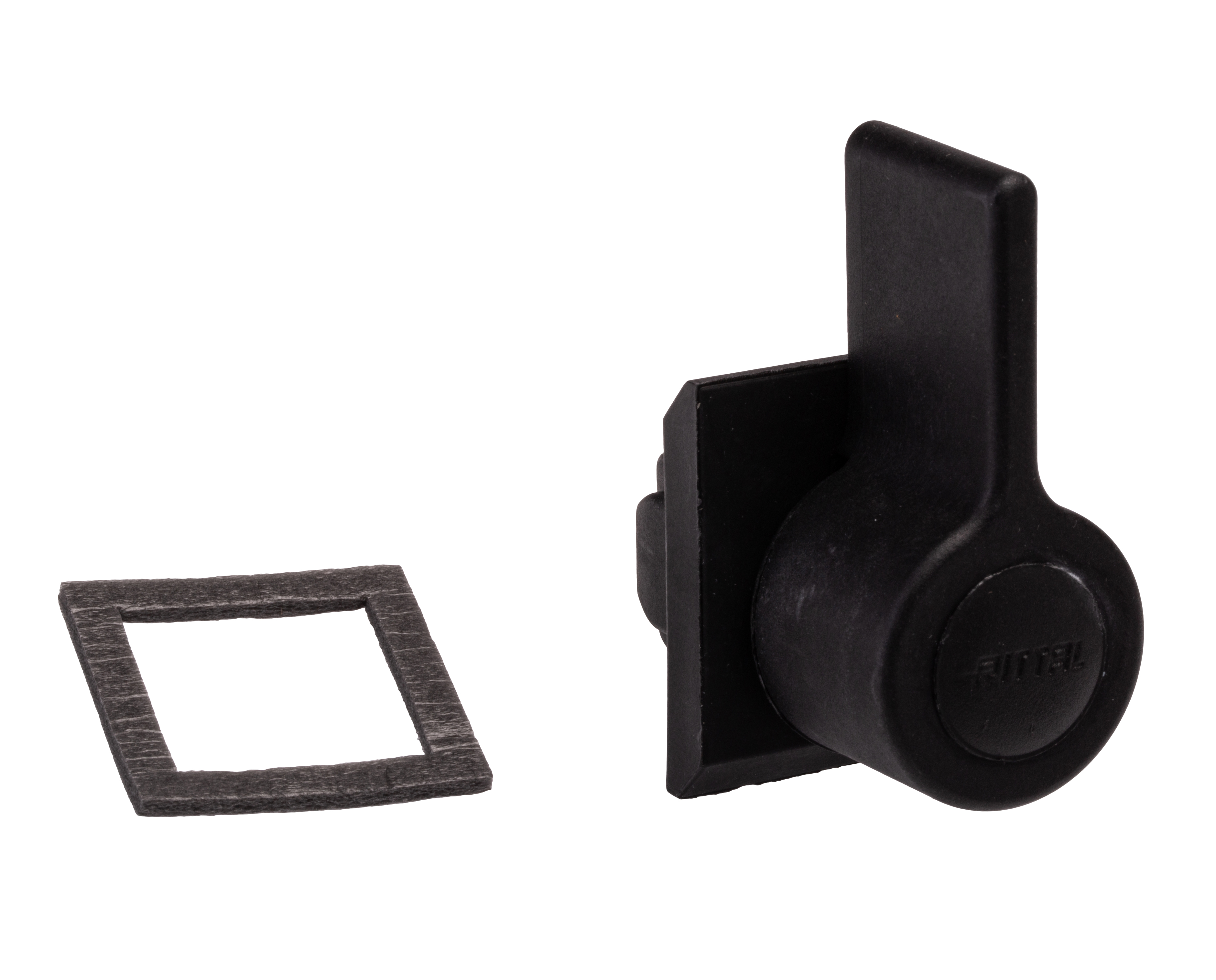 Rittal Black RAL 9011 Plastic Locking Handle