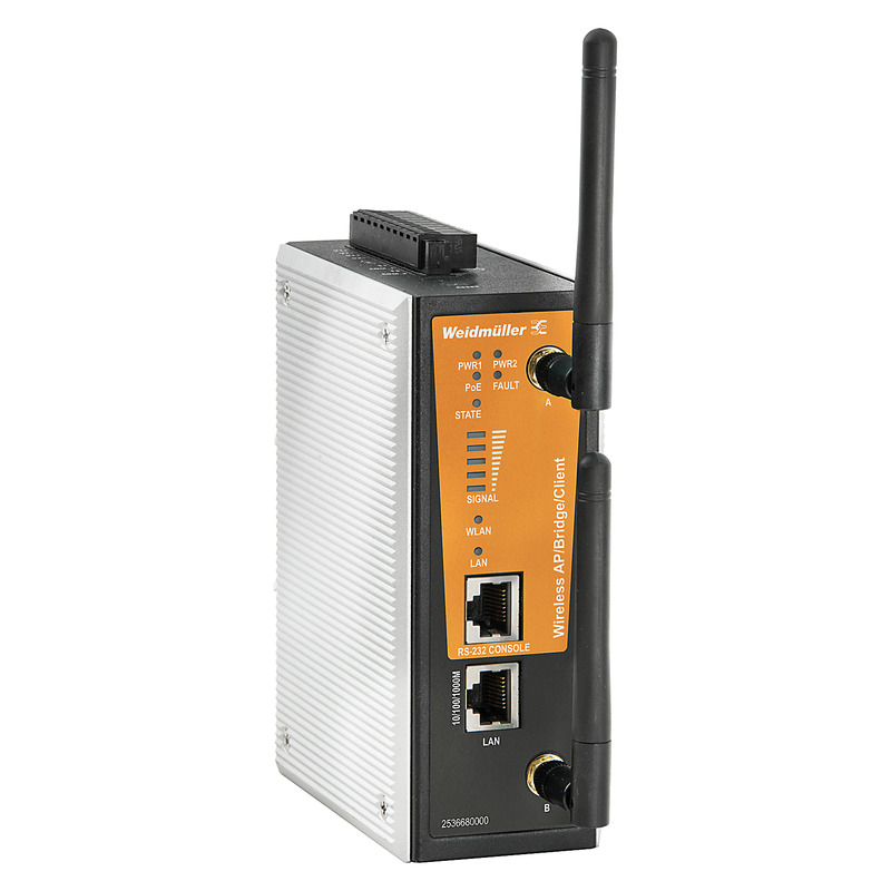 Weidmüller EU 2 Port Wireless Access Point, IEEE 802.11 a/b/g/n, 100Mbps