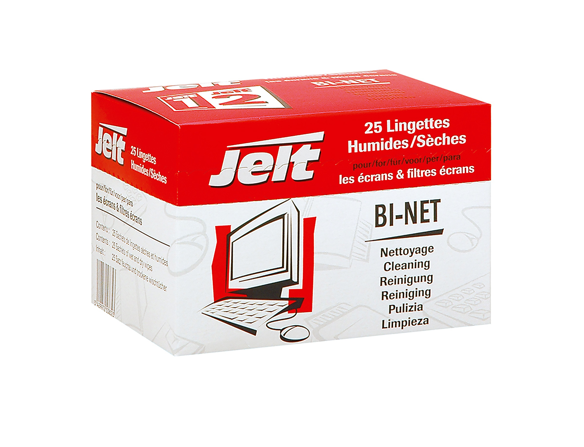 Jelt BI-NET Wet Multi-Purpose, Box of, 100 x 70 mm 25 Per Pack