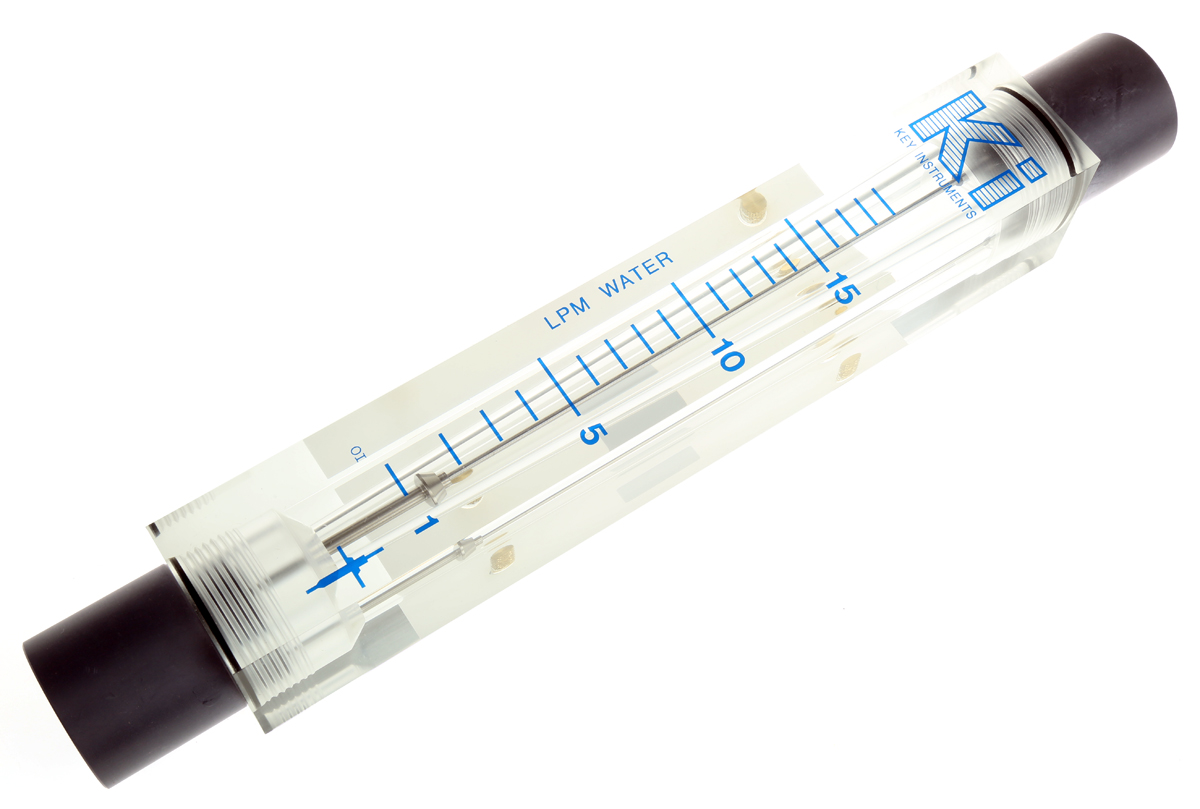 Key Instruments FR5000 Series Variable Area Flow Meter for Liquid, 1L/min Min, 19L/min Max