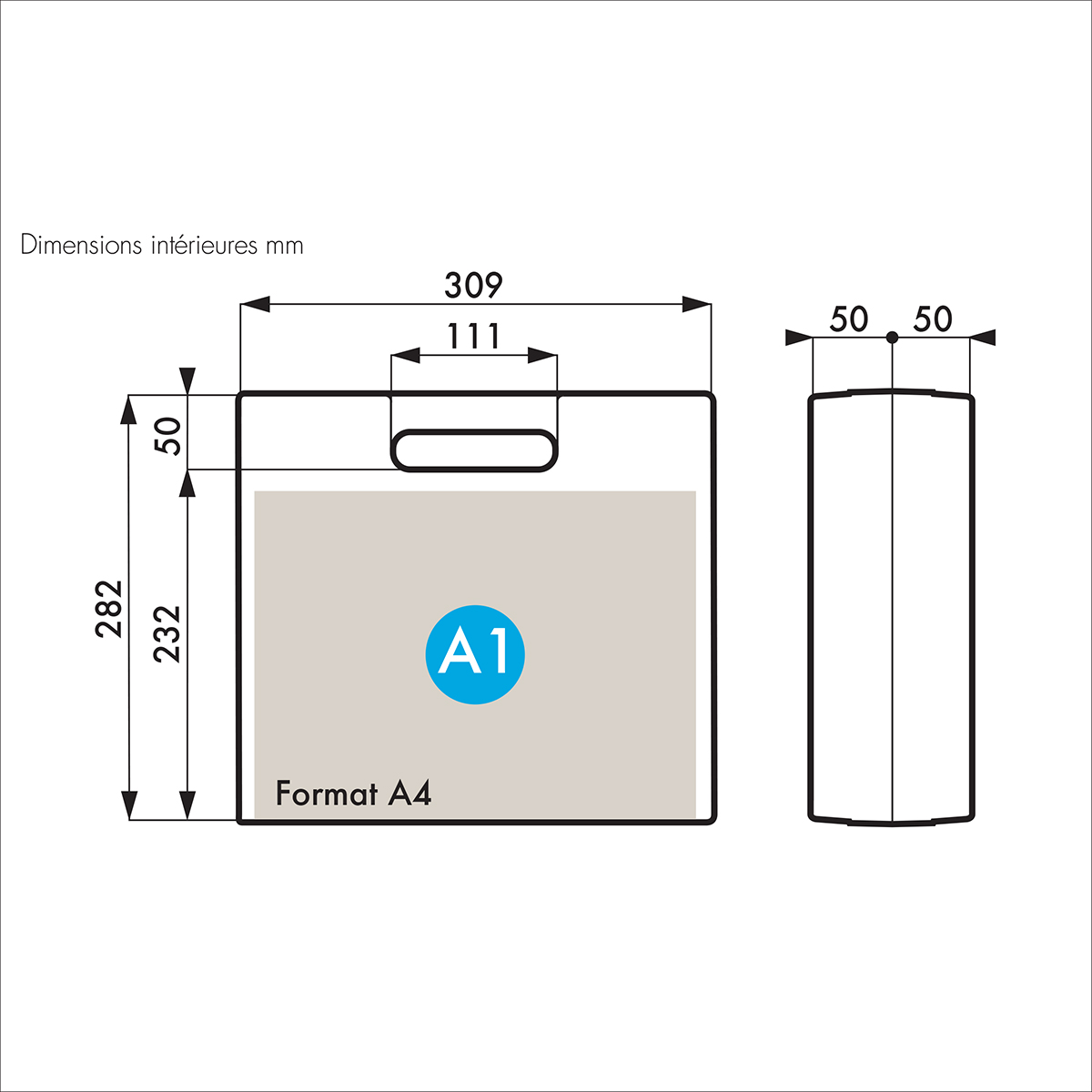 255-4694 Gard Plasticases Rétro Plastic Transit Case, 294 mm 105 mm 327 mm