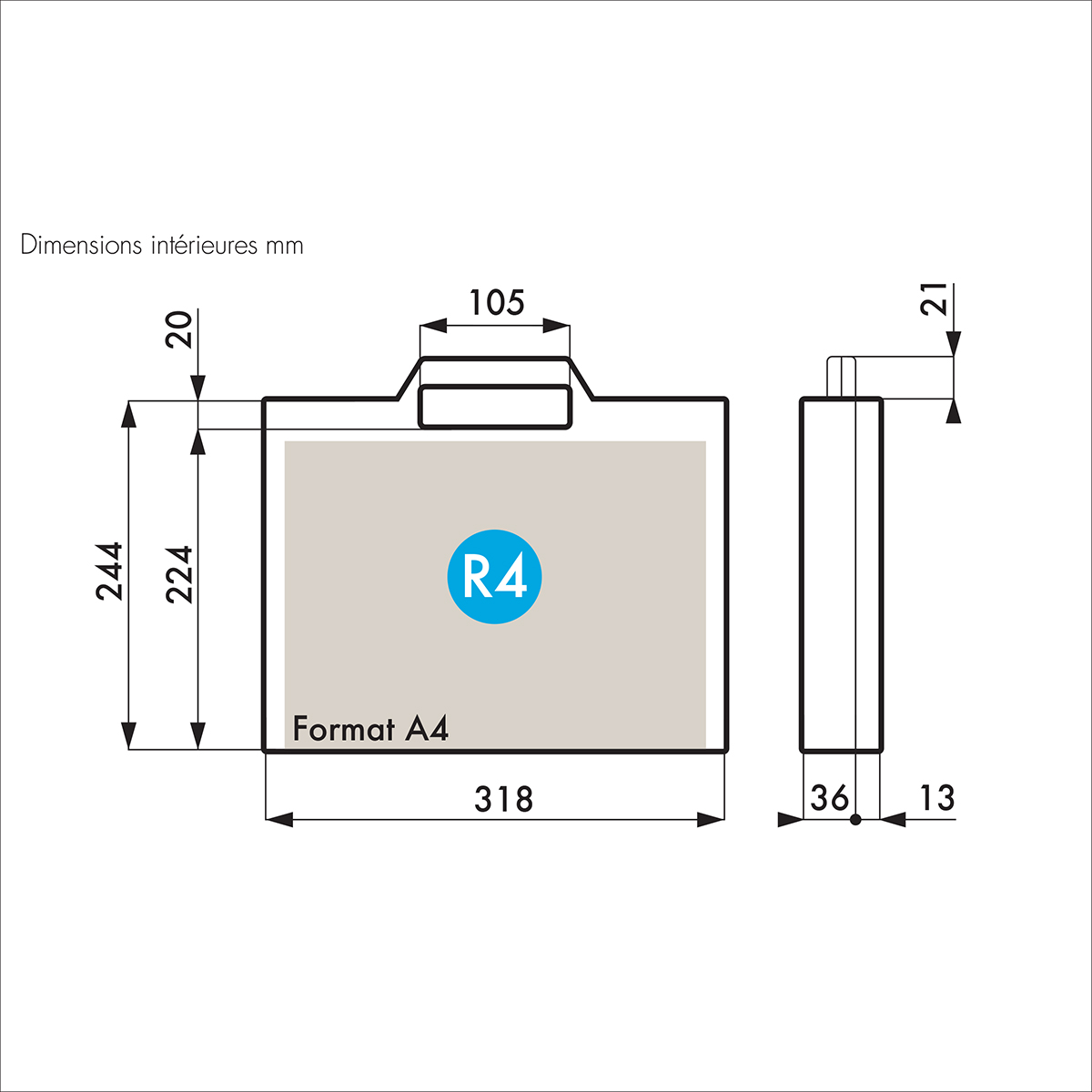 255-4751 Gard Plasticases Classic Plastic Transit Case, 274 mm 53 mm 324 mm