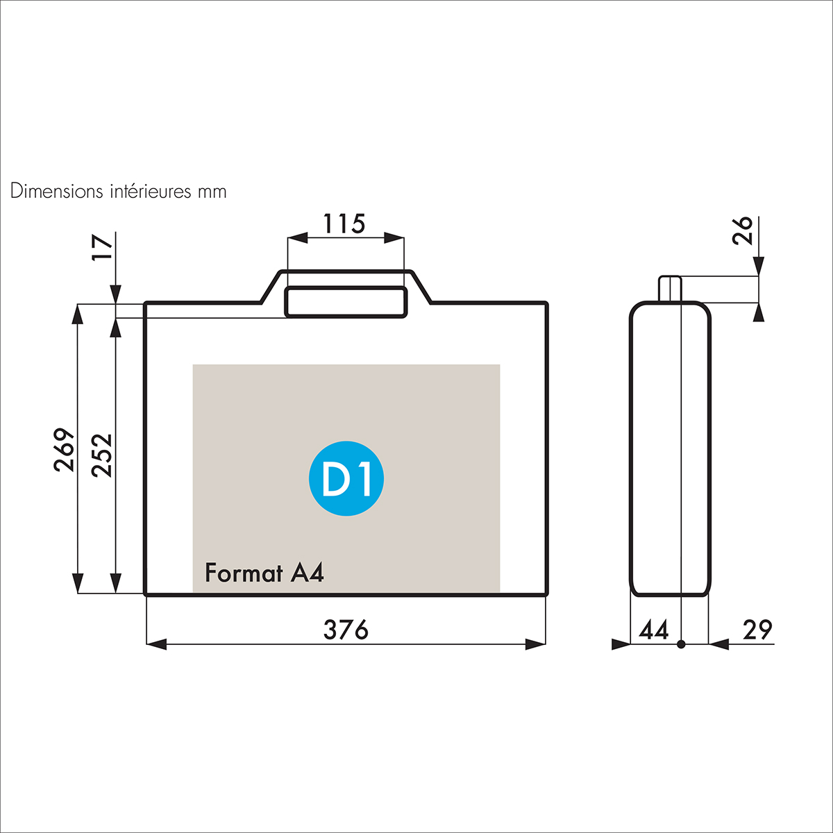 255-4767 Gard Plasticases Classic Plastic Transit Case, 303 mm 80 mm 384 mm