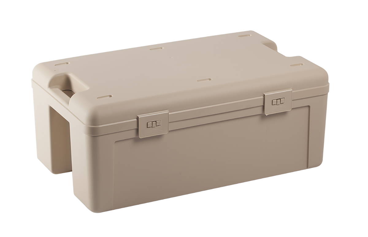 255-4818 RS PRO Rétro Plastic Transit Case, 308 mm 212 mm 512 mm