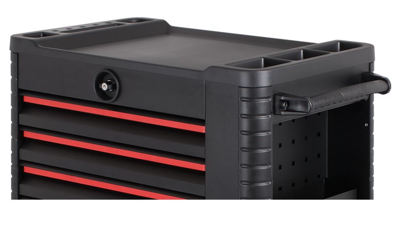 255-5033 RS PRO 7 Drawer Wheeled Tool Cabinet, Steel