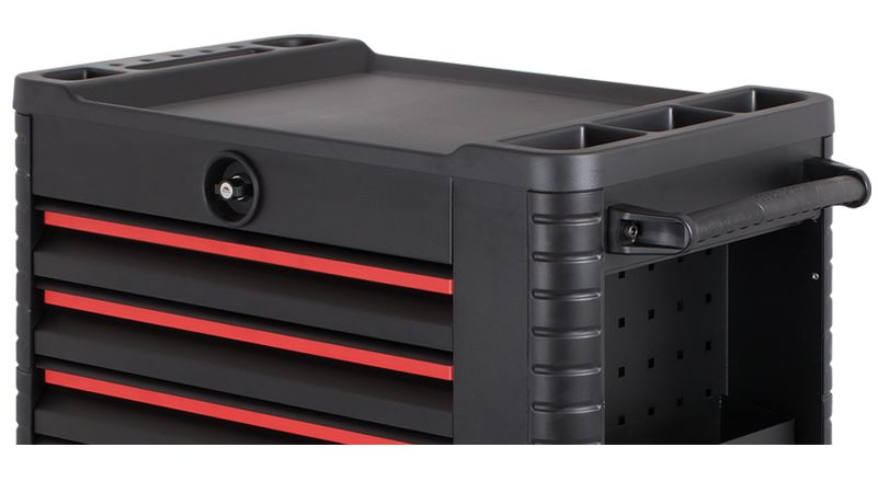 255-5038 RS PRO 7 Drawer Wheeled Tool Cabinet, Steel