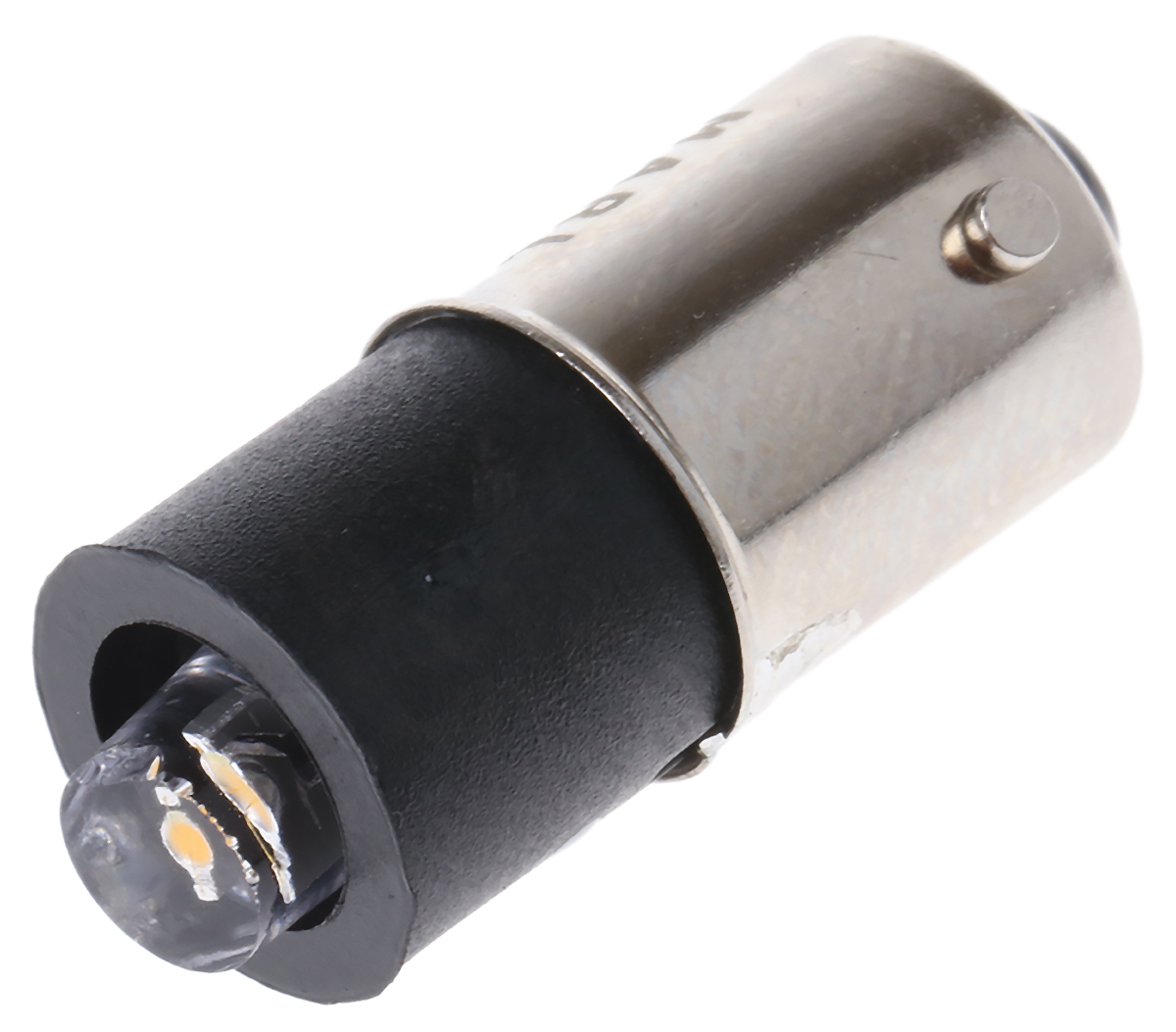 Marl White Indicator Lamp Single Chip, 48V ac/dc, BA9 Base, 4.9 mm Diameter, 9200mcd