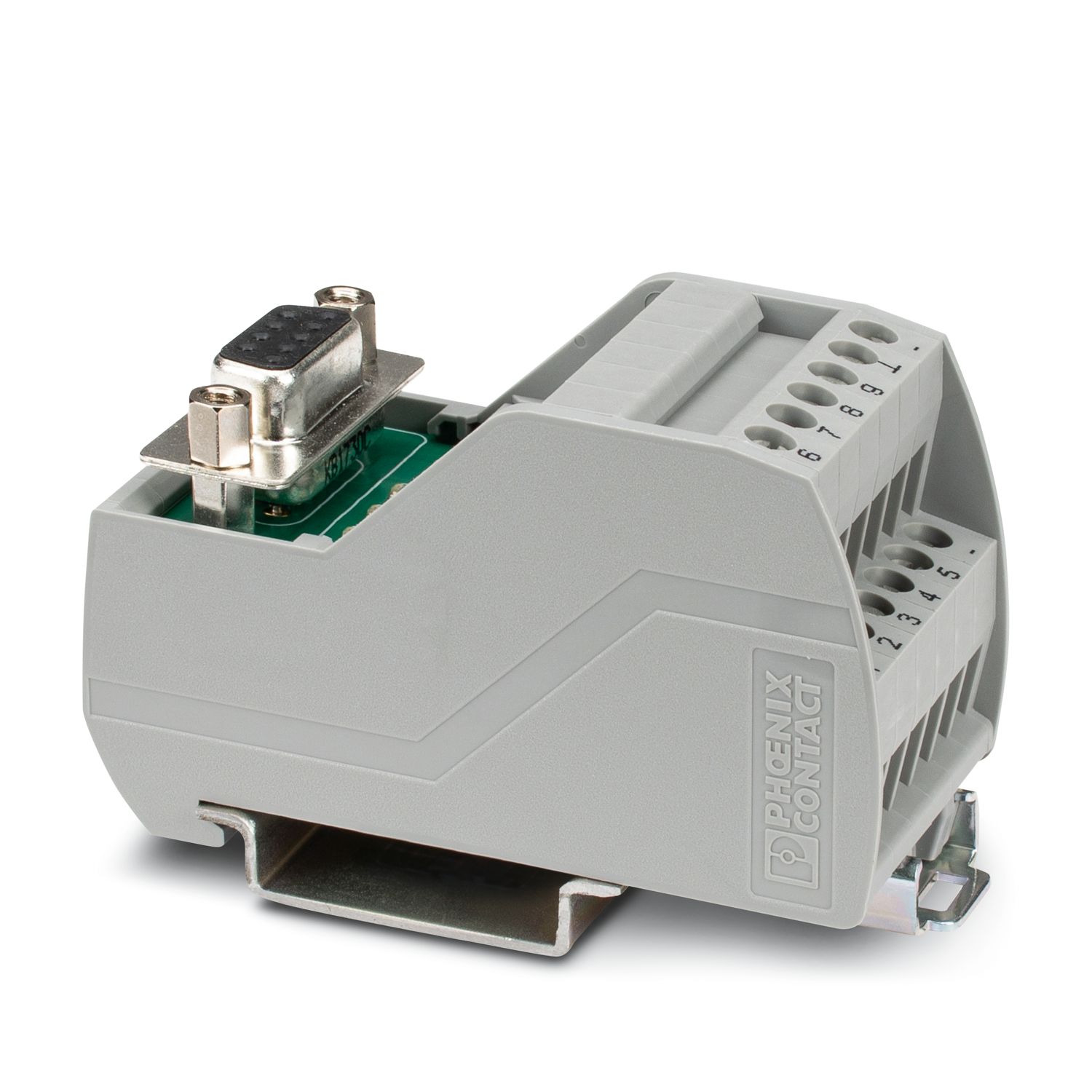 Phoenix Contact VARIOFACE Professional Series 9-Contact Female Interface Module, D-sub Connector, DIN Rail Mount, 2.5A