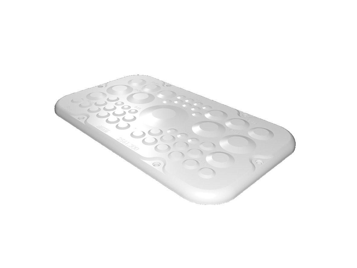 Rittal Plastic Gland Plate, 256mm W, 149 mm L for Use with AX
