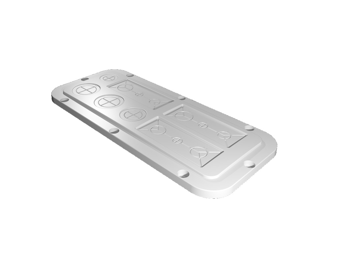 Rittal Plastic Gland Plate, 339mm W, 149 mm L for Use with AX