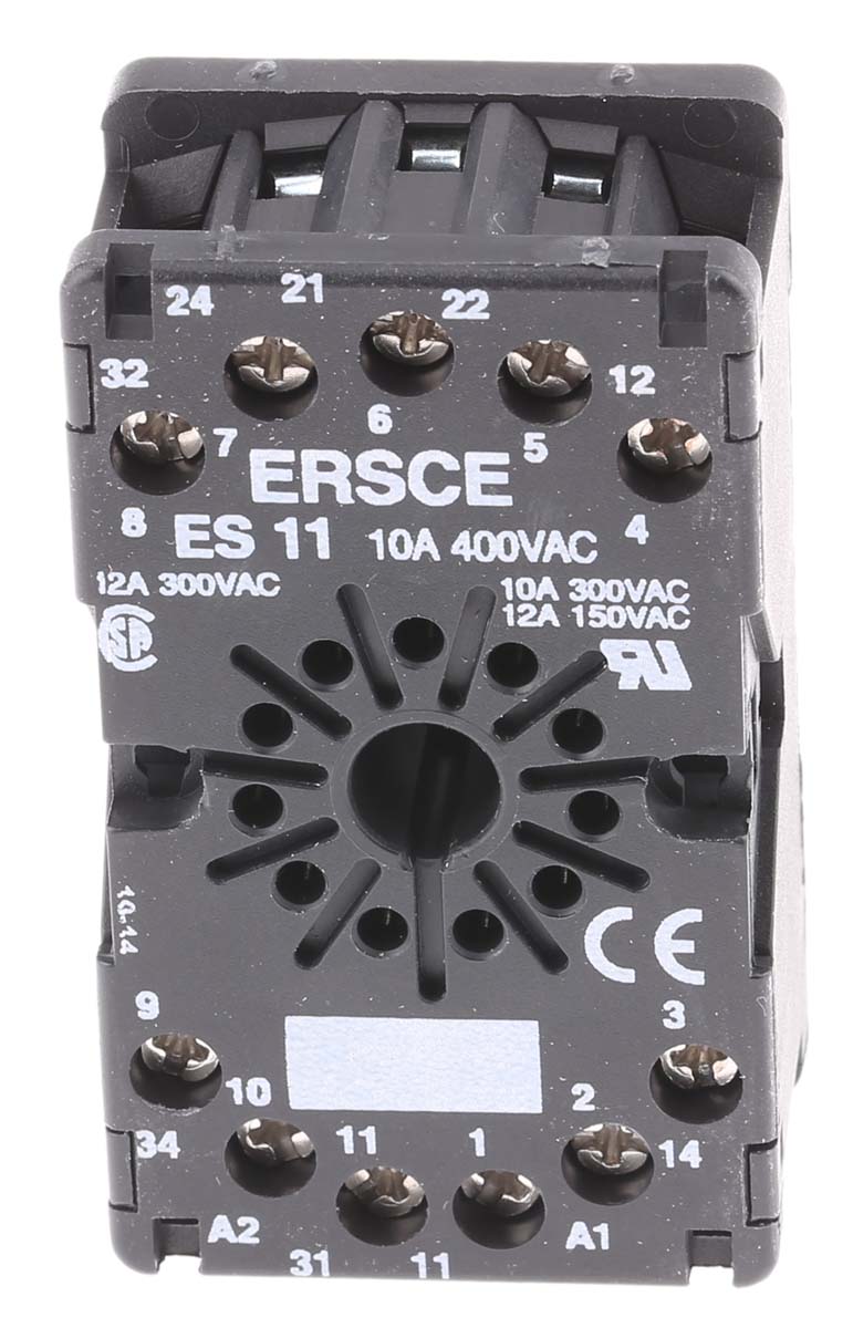 Crouzet 11-Pin Connector Base For Use With  815 Series, 815E Series, 812 Series, 814 Series