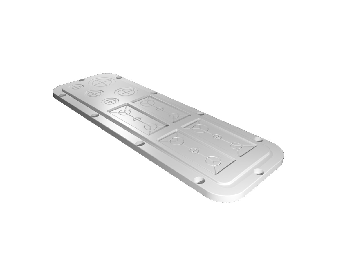 Rittal Plastic Gland Plate, 447mm W, 149 mm L for Use with AX