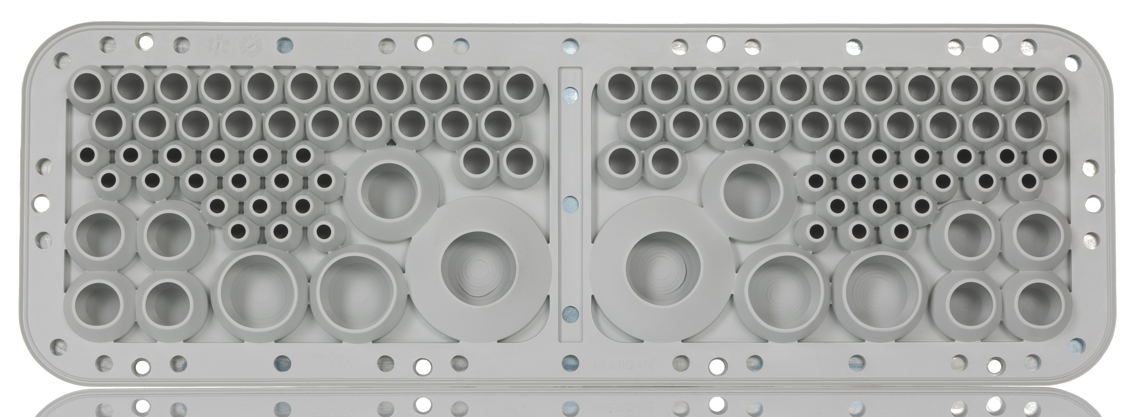 2563300 Rittal Plastic Grey Gland Plate, 447mm W, 149 mm L for Use with AX