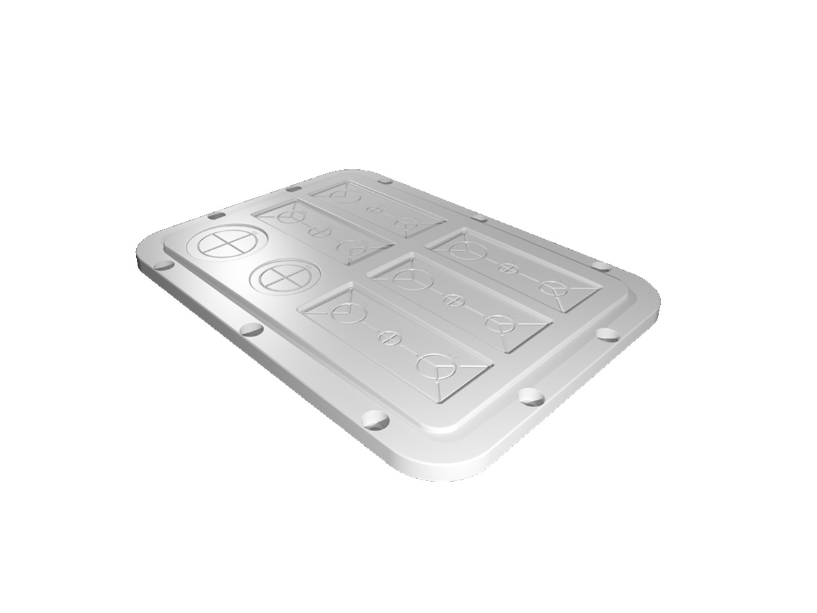 Rittal Plastic Gland Plate, 301mm W, 221 mm L for Use with AX