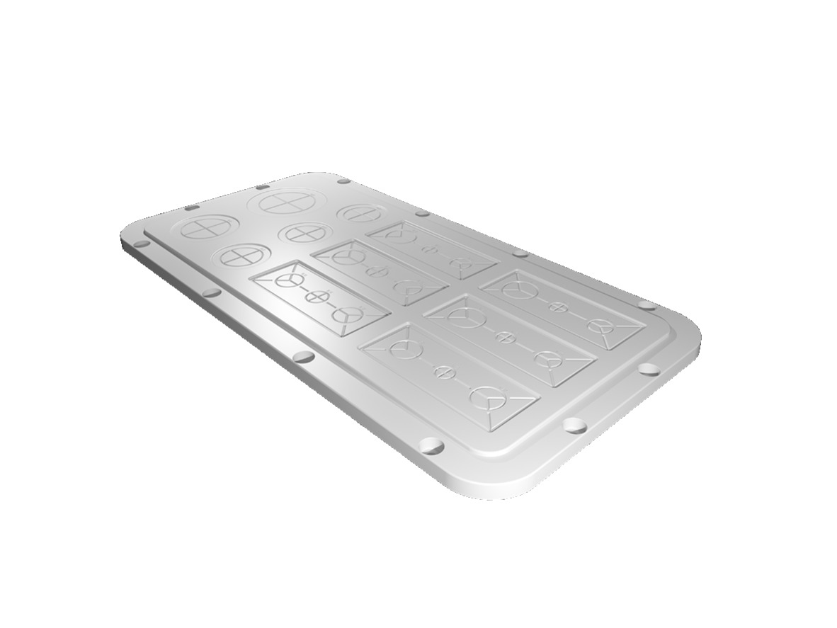 Rittal Plastic Gland Plate, 436mm W, 221 mm L for Use with AX