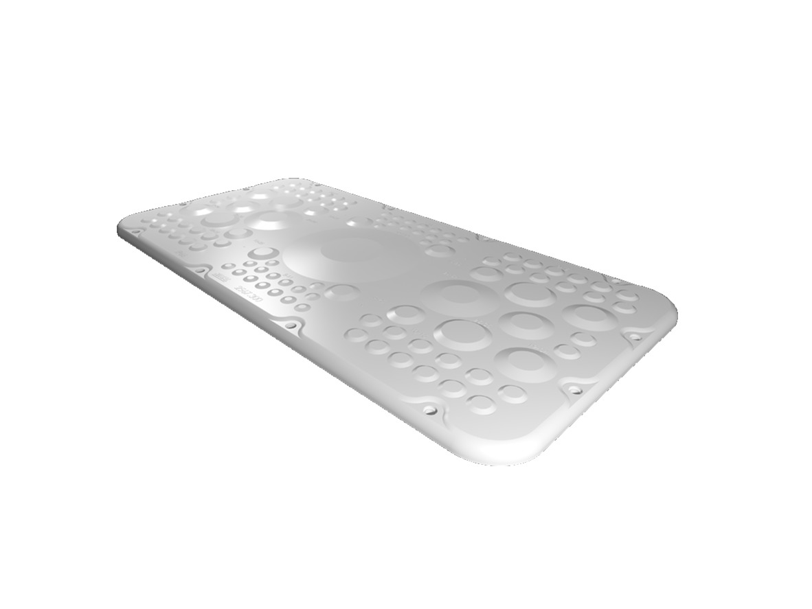 Rittal Plastic Gland Plate, 436mm W, 221 mm L for Use with AX