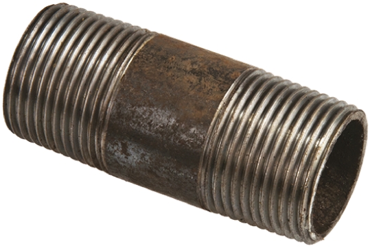 RS PRO Black Malleable Iron Fitting Nipple, Male 1-1/2 in to Male 1-1/2 in