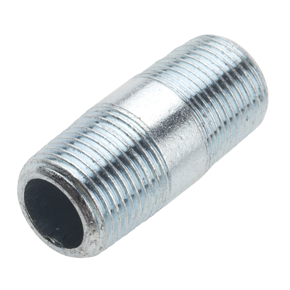 RS PRO Galvanised Malleable Iron Fitting Nipple, Male 3/8 in to Male 3/8 in