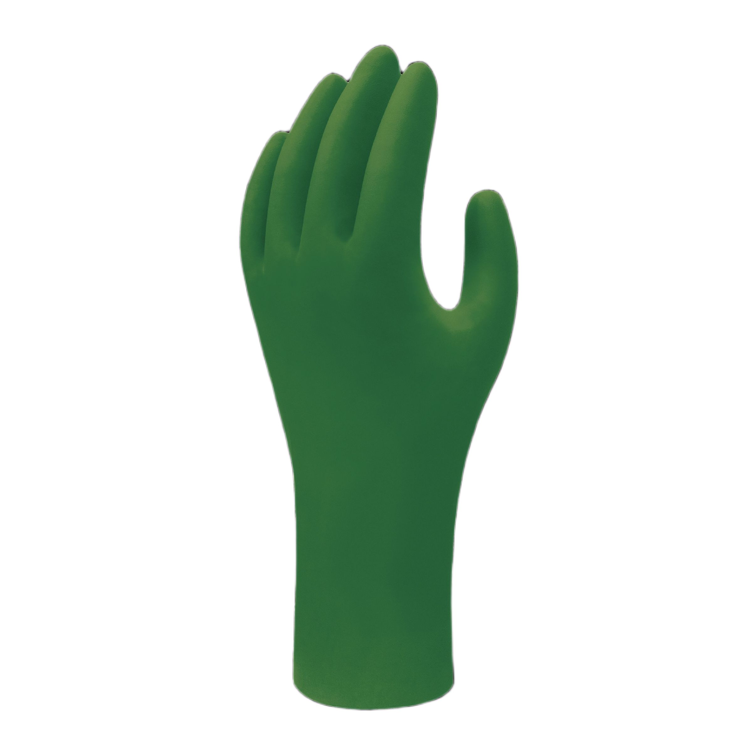 Showa Showa Green Nitrile Anti-Static Work Gloves, Size XS, Uncoated Coating