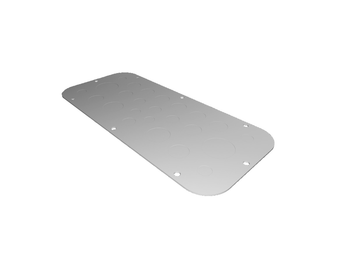 Rittal Sheet Steel Grey Gland Plate, 339mm W, 149 mm L for Use with AX Series