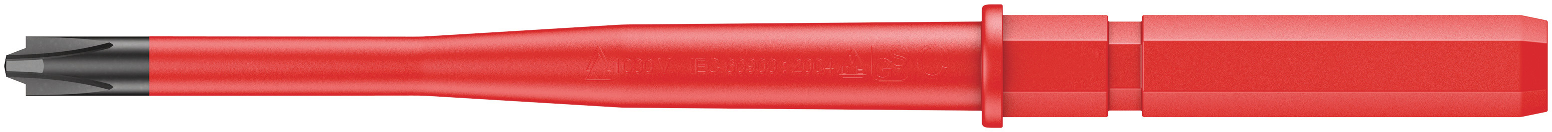 Wera Phillips Insulated Screwdriver Blade, PH2 Tip, 154 mm Blade, VDE/1000V