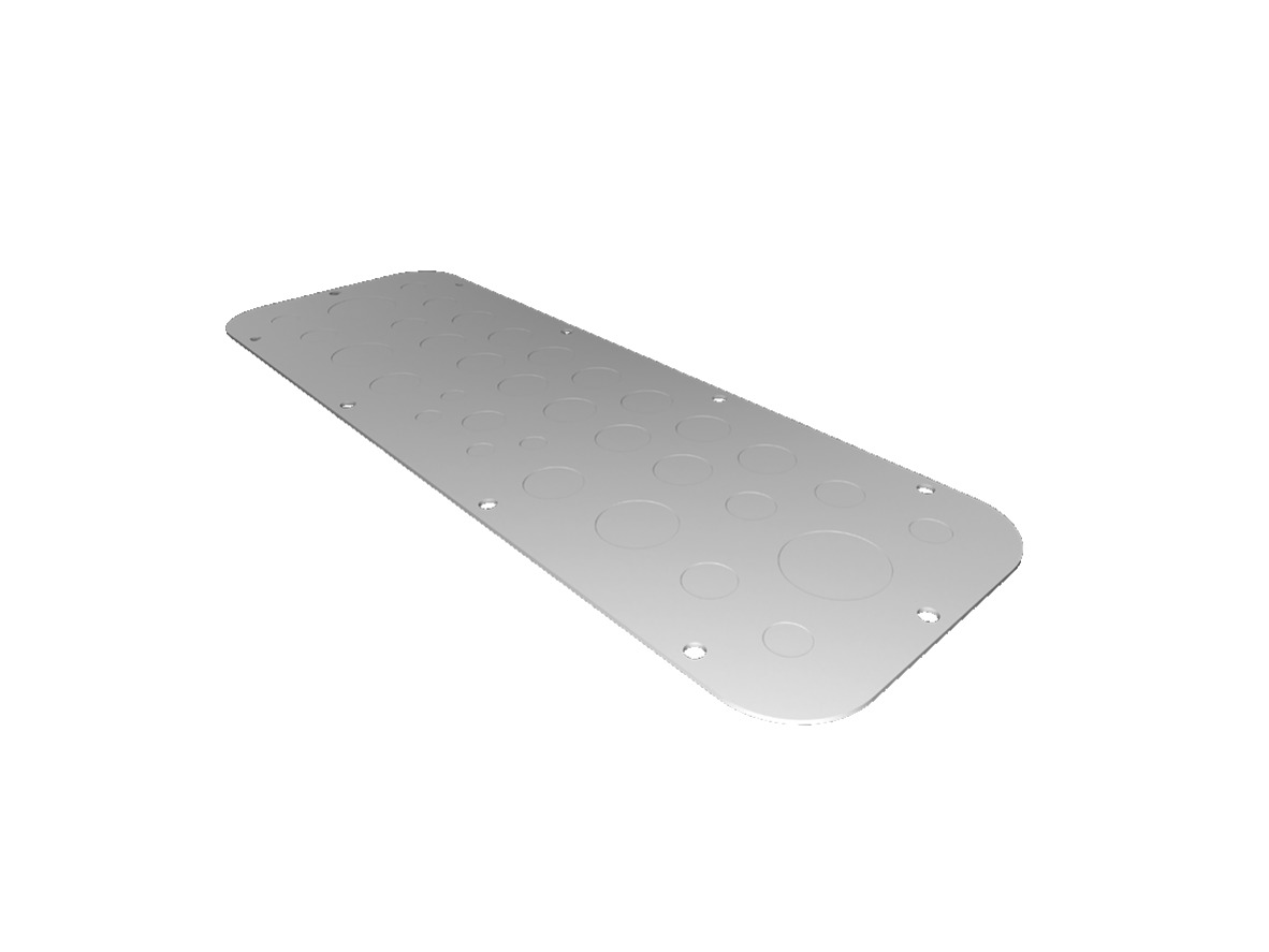 Rittal Sheet Steel Gland Plate, 447mm W, 221 mm L for Use with AX