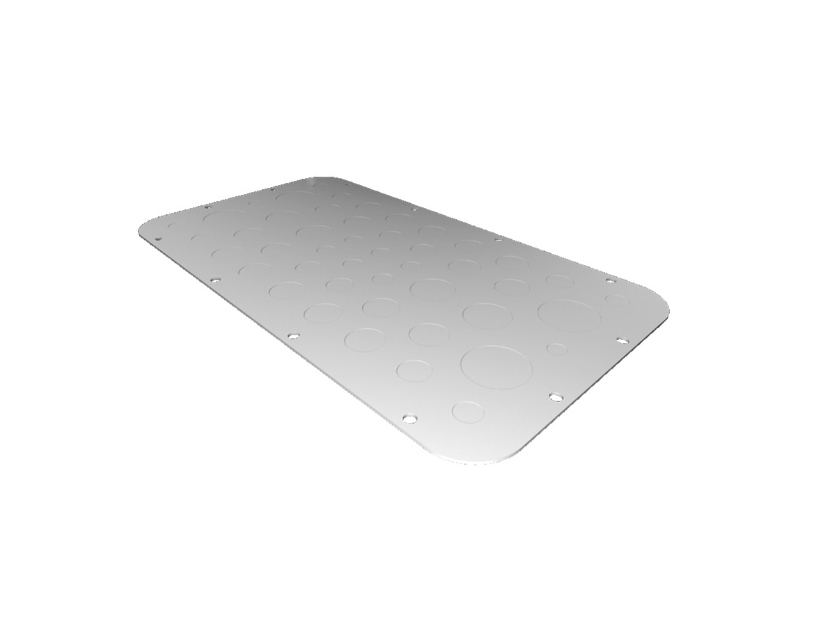 Rittal Sheet Steel Gland Plate, 401mm W, 221 mm L for Use with AX