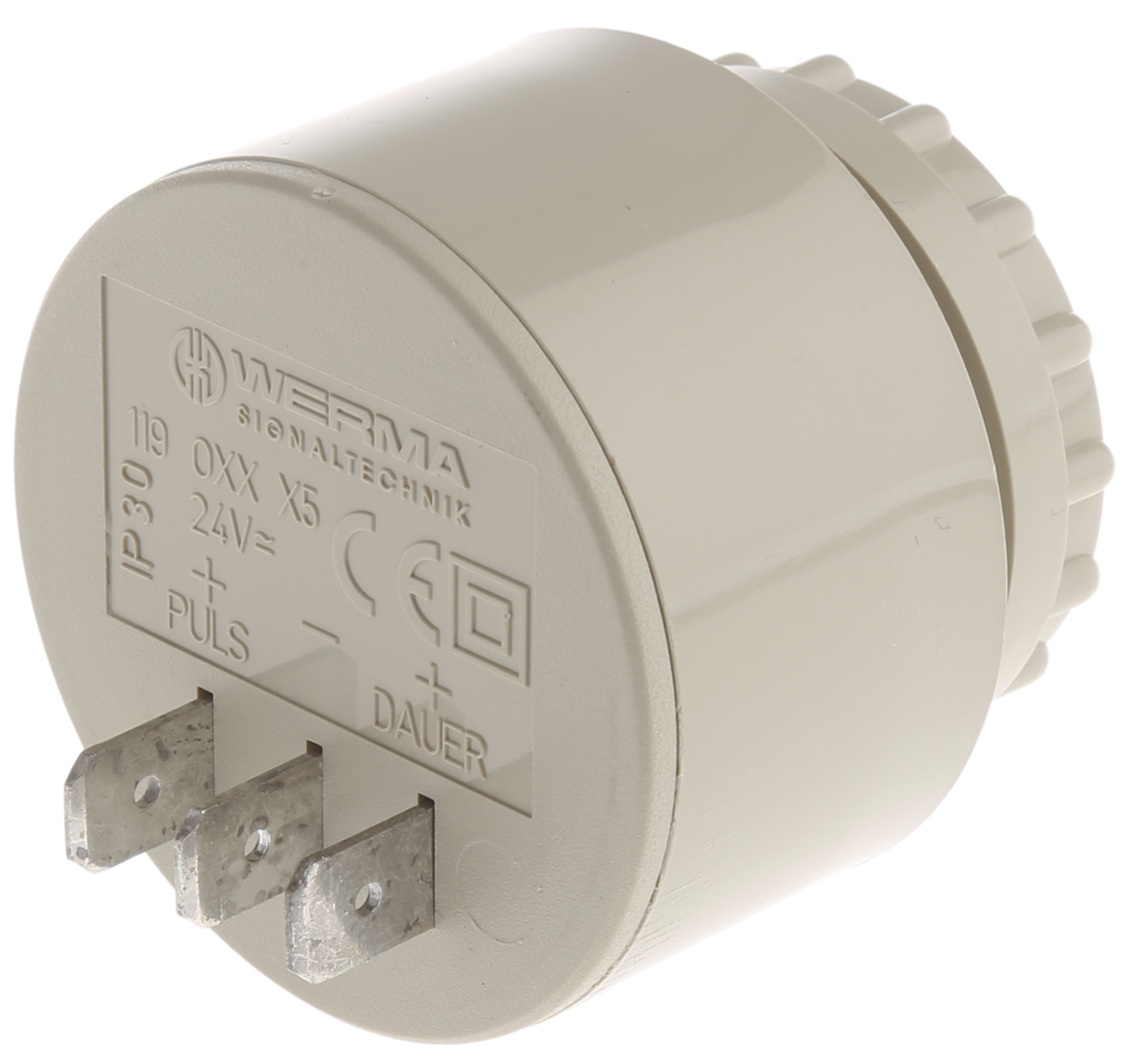 Werma 90dB Panel Mount Continuous, Slow Pulse Internal Piezo Buzzer, 43 x 40mm, 24V ac/dc Max