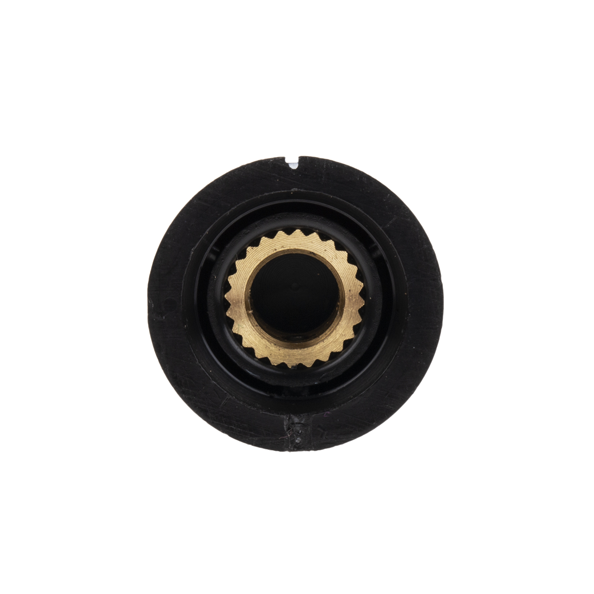 259-6979 RS PRO 21 mm Knob Diameter Black Potentiometer Knob for 6.35 mm Shaft Circular