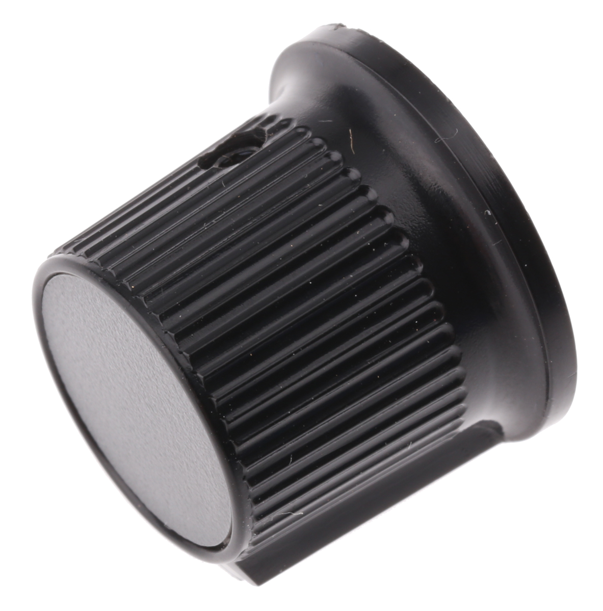 259-6985 RS PRO 11.6 mm Knob Diameter Black, Red Potentiometer Knob for 6.35 mm Shaft Circular