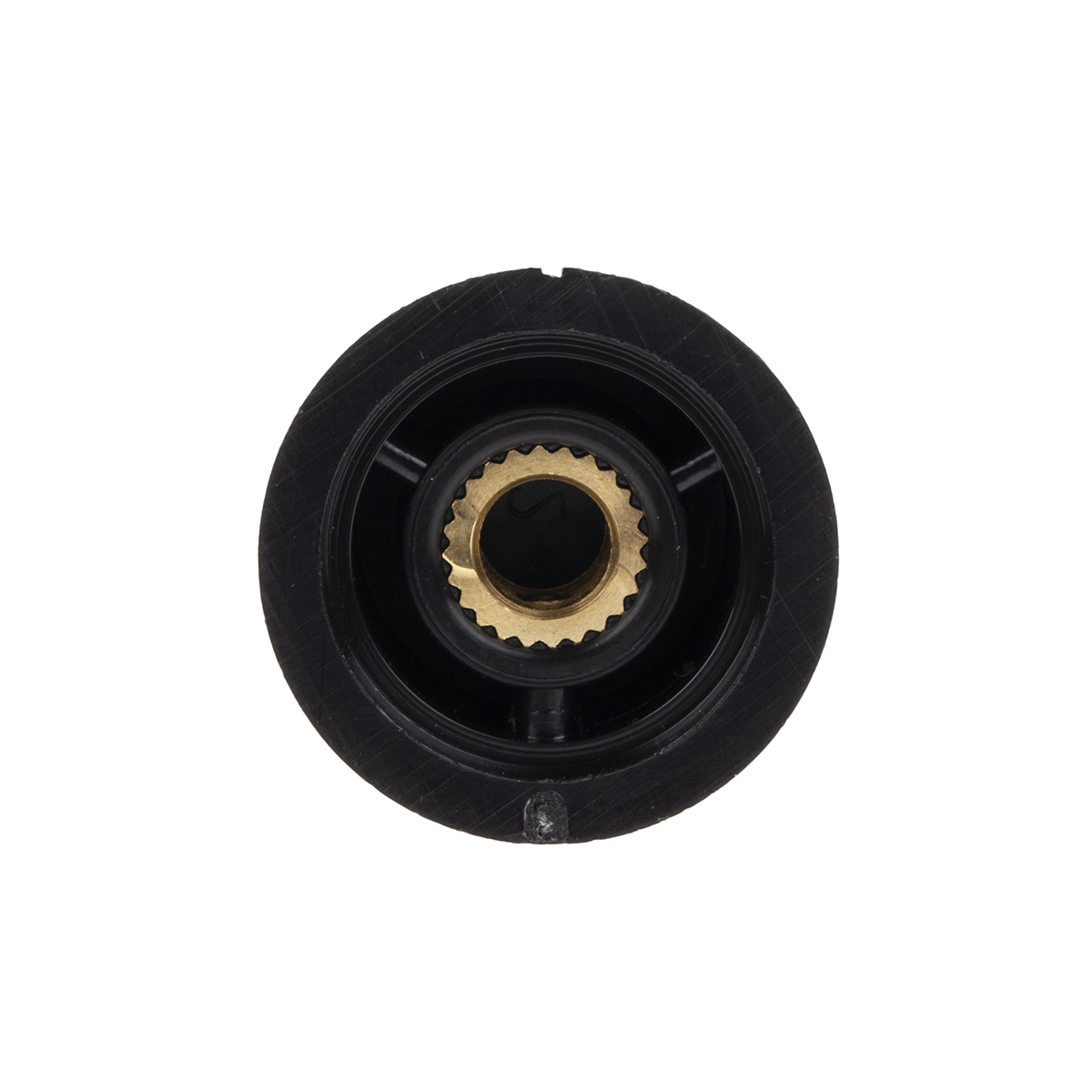 259-6991 RS PRO 28 mm Knob Diameter Red, Black Potentiometer Knob for 6.35 mm Shaft Circular