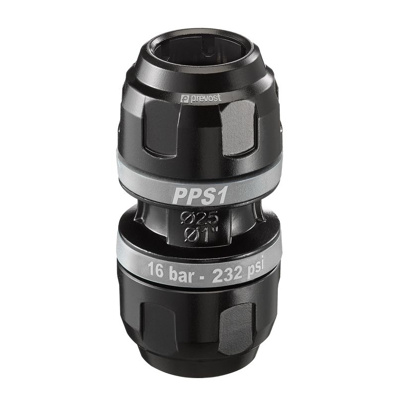 PREVOST 16bar Aluminium Equal Sliding Union, 32mm outside diameter