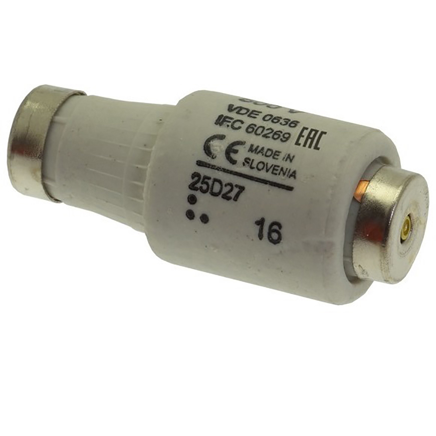 25d27 Eaton 25A D2 Bottle Fuse, E27 Thread Size, 500V ac