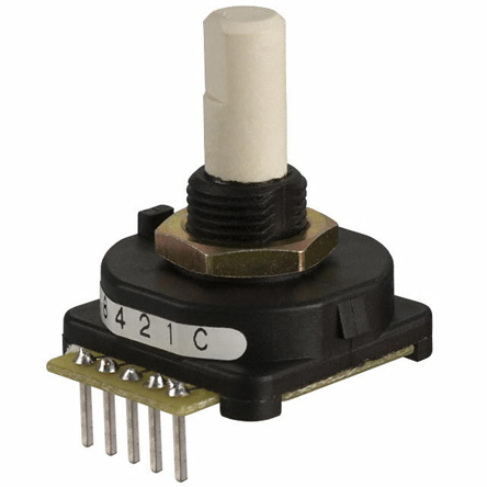 Grayhill 28V dc Mechanical Rotary Encoder with a 6.35 mm Flatted Shaft, Panel Mount