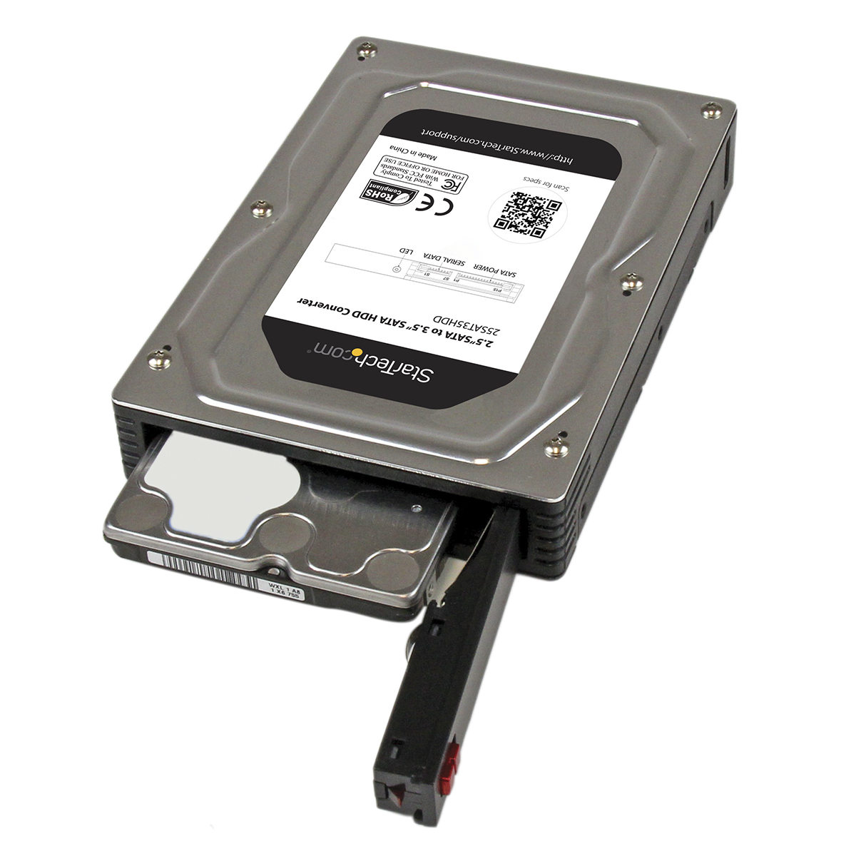 25sat35hdd StarTech.com 2.5 in SATA Adapter Converter 146 x 101.5 x 36 mm SATA